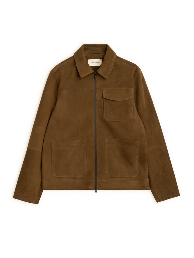 Suede Hardwick Jacket Suede Taupe