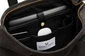 Suede Tote - Storm Grey