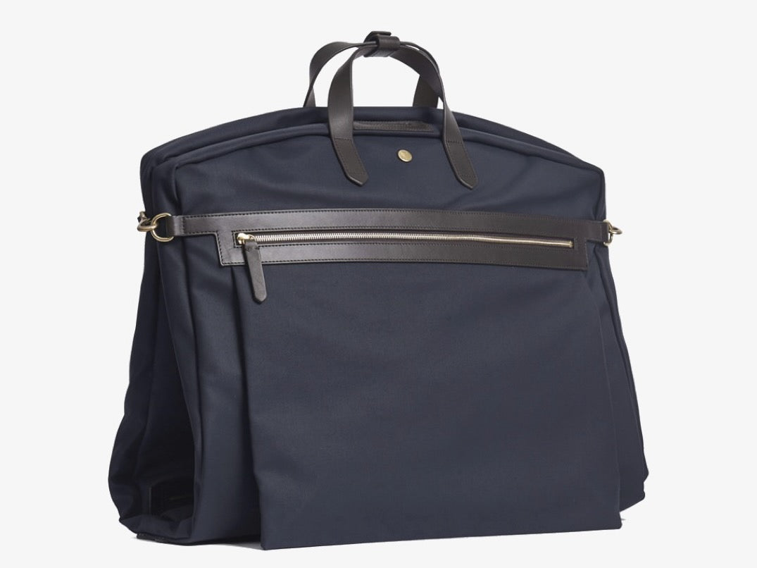 M/S Suit Carrier - Navy/Dark Brown