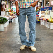 Sunset Western Jean Cone Mills 14oz Bleach Wash Denim