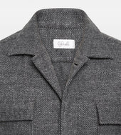 Sur Chemise Paisse En Laine Grise