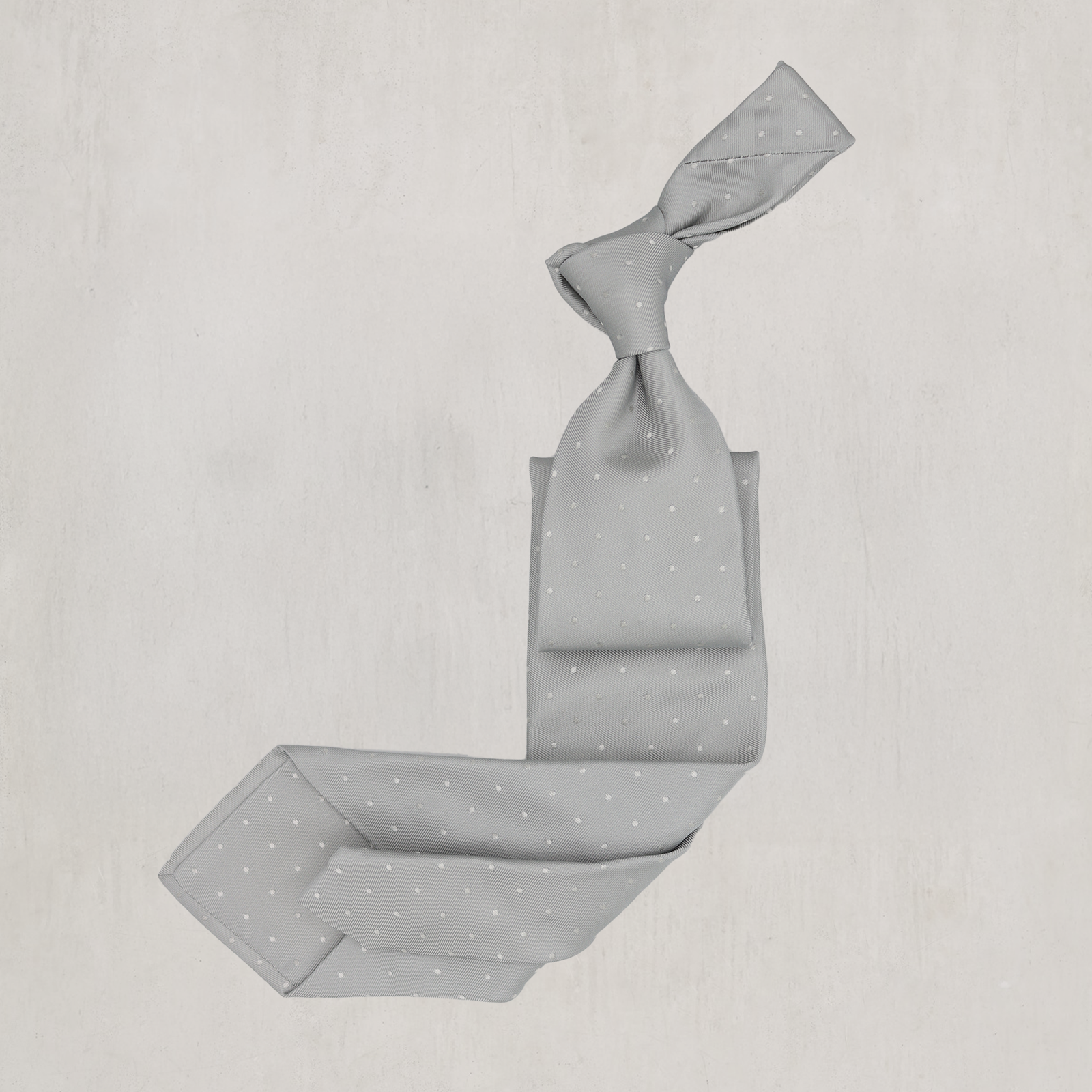 Spotted Silk Woven Tie In