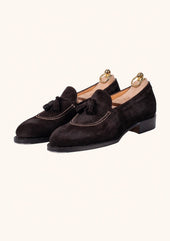 Dark Brown Suede Loafers