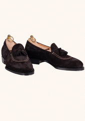 Dark Brown Suede Loafers