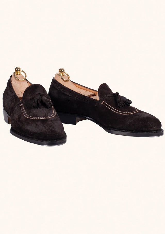 Dark Brown Suede Loafers