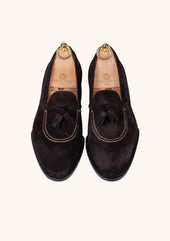 Dark Brown Suede Loafers