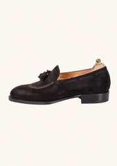 Dark Brown Suede Loafers