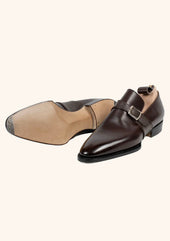 Dark Brown Monk Strap Shoes