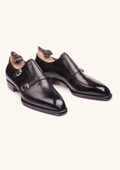 London Smoke Double Monk Straps