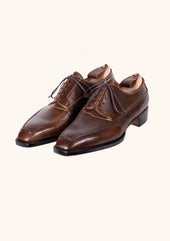 Hatched Five Eyelet Derbies