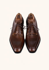 Hatched Five Eyelet Derbies