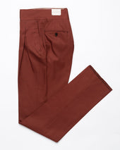 The Arancio Cotton Trousers 2 Pinces