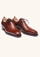 Brown Split Toe Apron Derbies