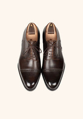 Dark Brown Five Eyelet Captoe Derbies