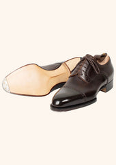 Dark Brown Five Eyelet Captoe Derbies