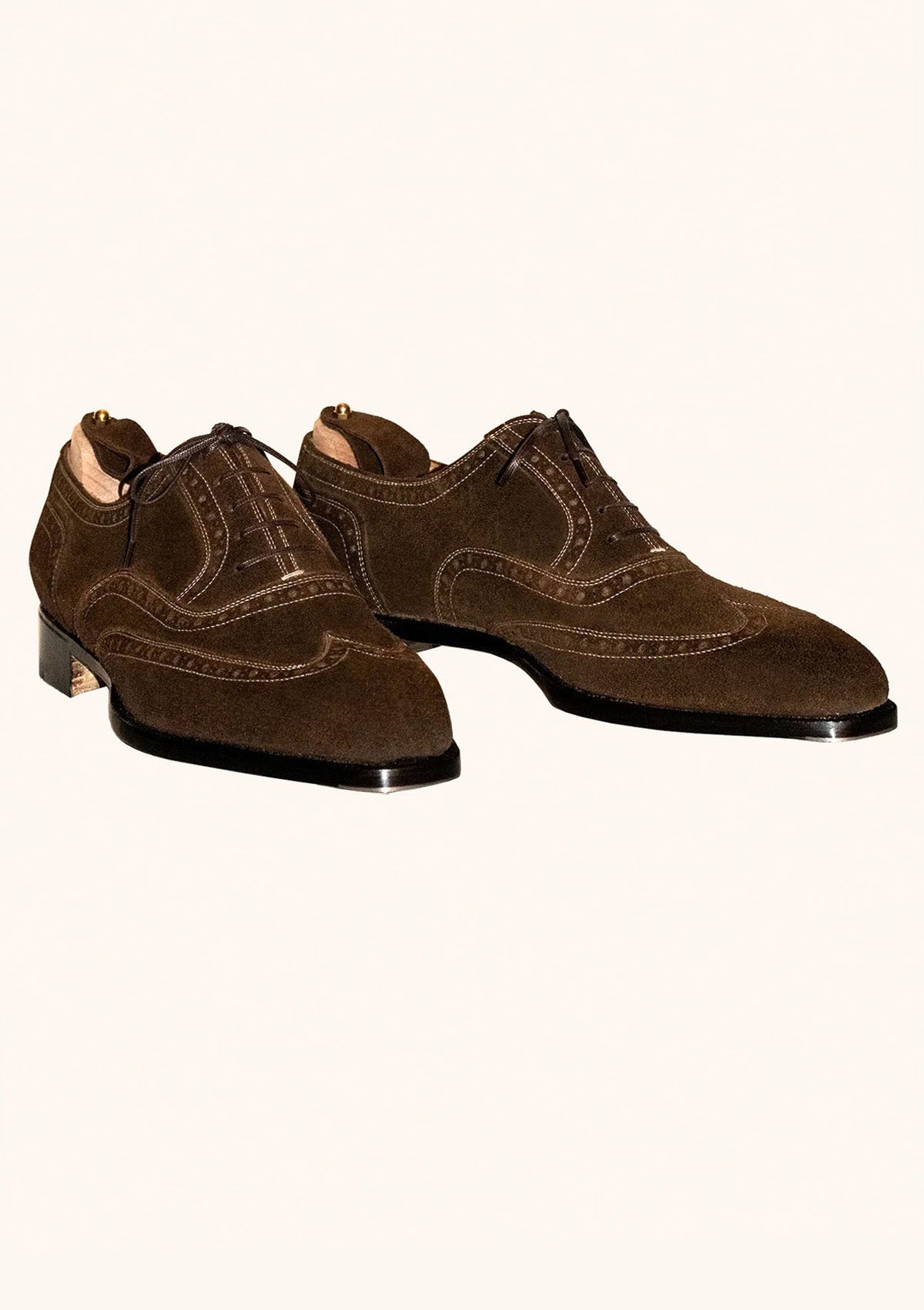 Suede Wingtip Oxfords