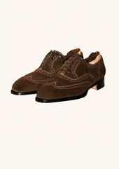 Suede Wingtip Oxfords