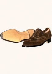 Suede Wingtip Oxfords