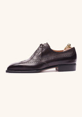 Dark Brown Brogued Oxfords