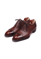Full Brogue Cap Toe Oxford Shoes