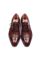 Full Brogue Cap Toe Oxford Shoes