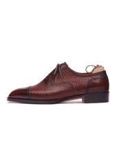 Full Brogue Cap Toe Oxford Shoes