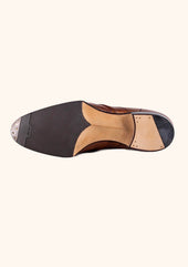 Brown Chukka Boots With Rubber Sole
