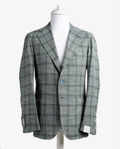 The Summer Check Blazer Made Of Loro Piana Wool Linen Silk