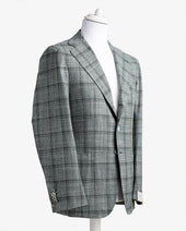 The Summer Check Blazer Made Of Loro Piana Wool Linen Silk