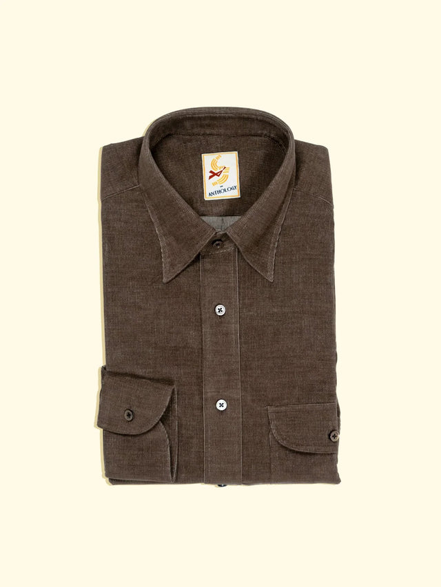 Workman Mushroom Brown Corduroy Shirt — The Anthology