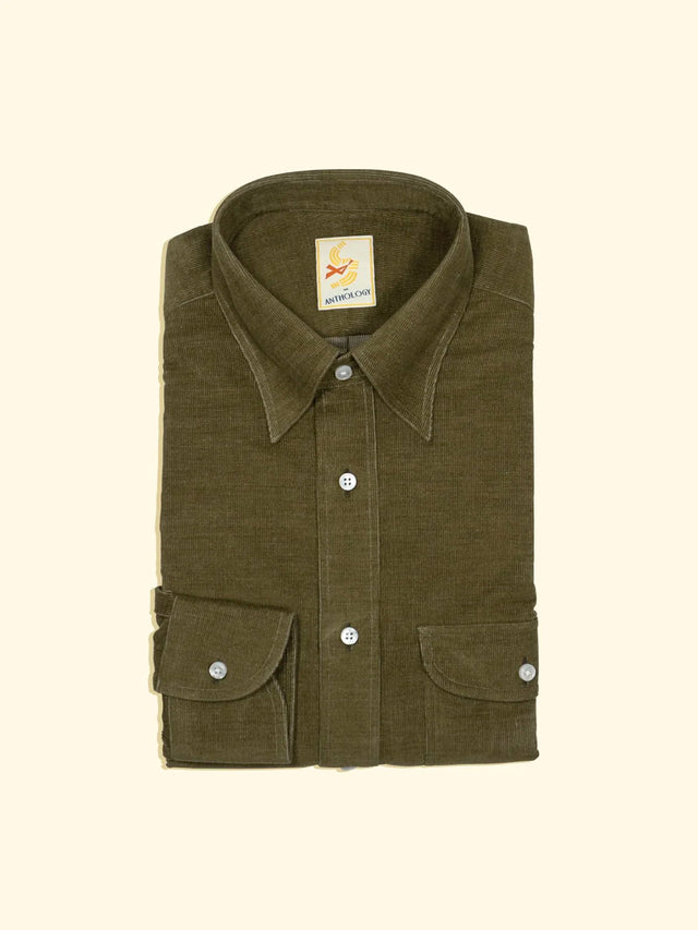 Workman Moss Green Corduroy Shirt — The Anthology