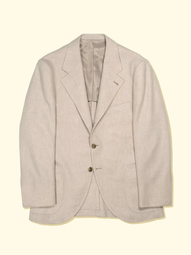 Merino Wool/Cashmere Sport Jacket - Ivory — The Anthology