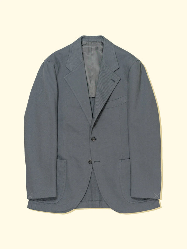 Brushed Cotton Suit Jacket - Dolphin Grey — The Anthology