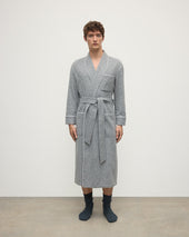 Donegal Cashmere Grey Dressing Gown