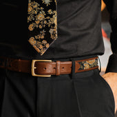 The Antonio Belt In Eden Cognac