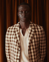 Gilbert Check Single-Breasted Suit Jacket