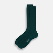 Petrol Green Mid Length Merino Socks