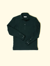 Pique Long Sleeve Spread Collar Polo The Anthology