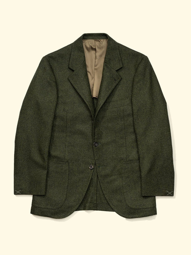 Merino Wool/Angora/Cashmere Sport Jacket - Forest Green — The Anthology