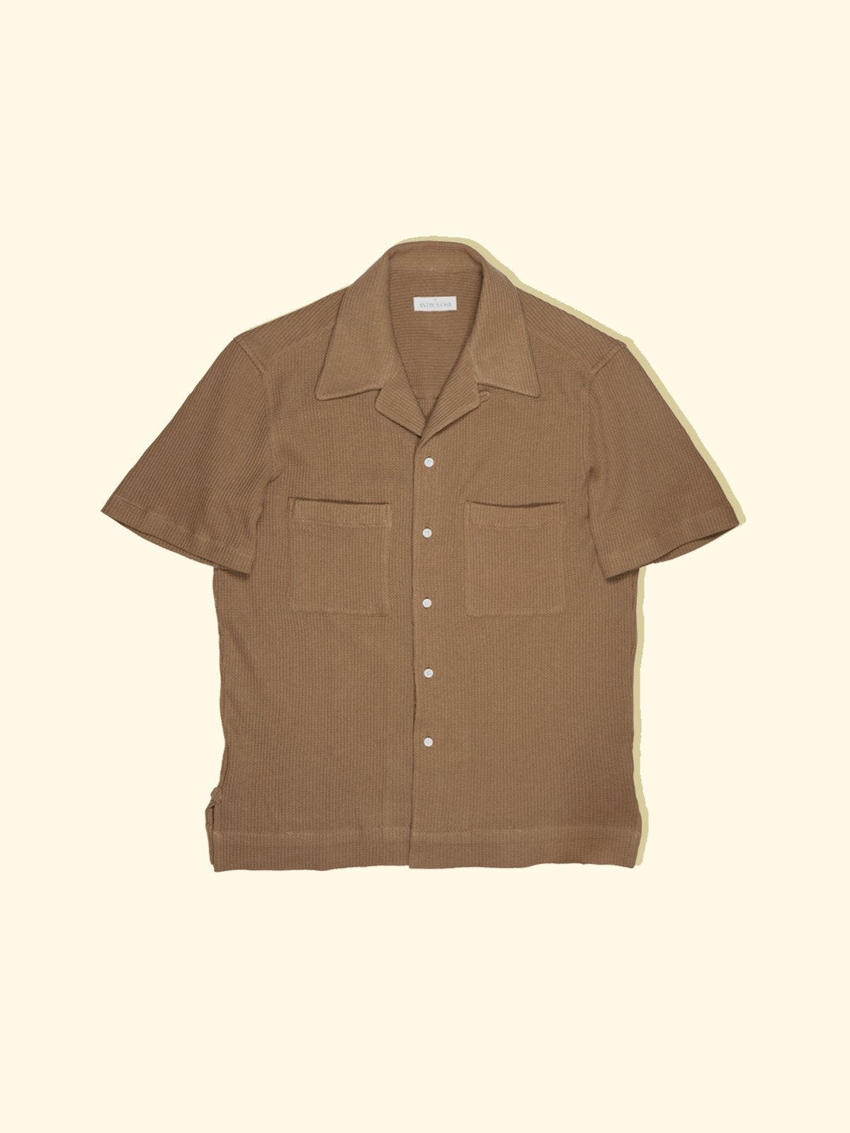 Cuban Camp Collar Shirt Waffle The Anthology
