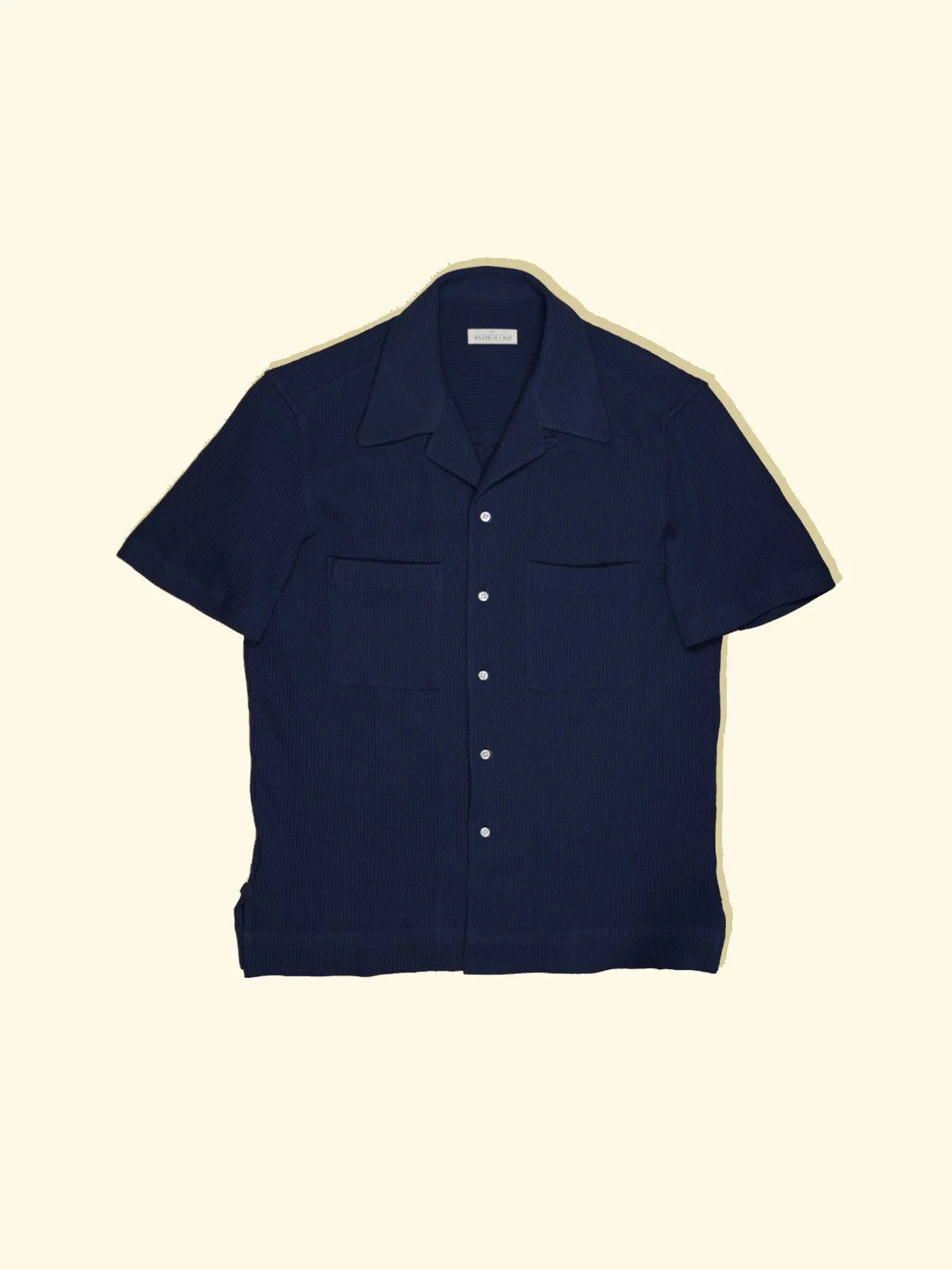 Cuban Camp Collar Shirt Waffle The Anthology