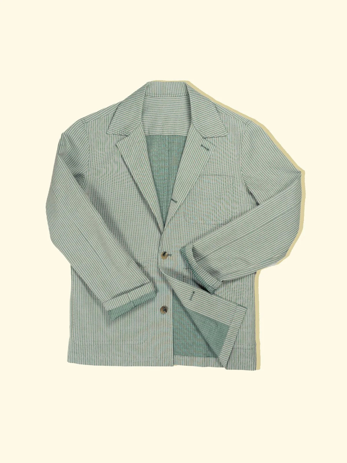 Lazyman Jacket Soft Ribbed Stripe The Anthology