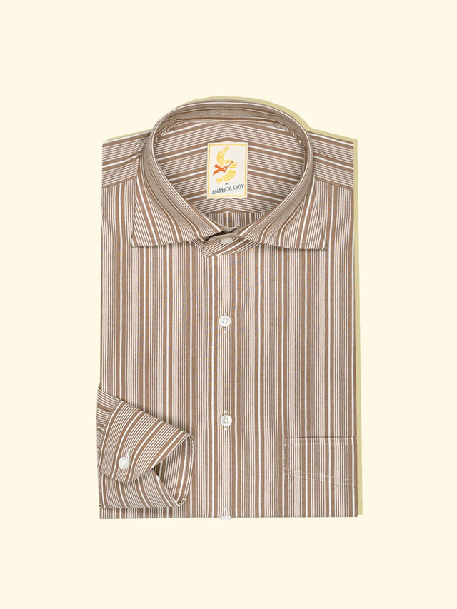Copper and White Striped Shirt — The Anthology