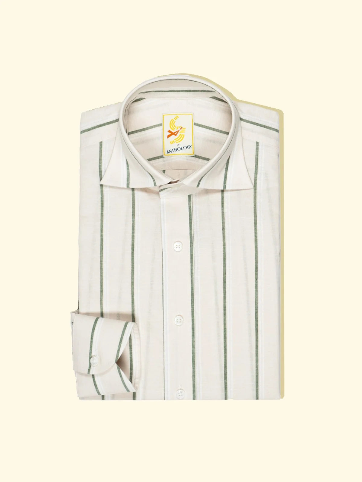 Green And White Striped Shirt The Anthology