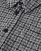 Cashmere Wool Blend Grey Overshirt