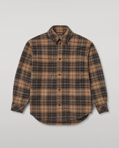 Atholl Grey Camel Plaid Overshirt