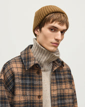 Atholl Grey Camel Plaid Overshirt