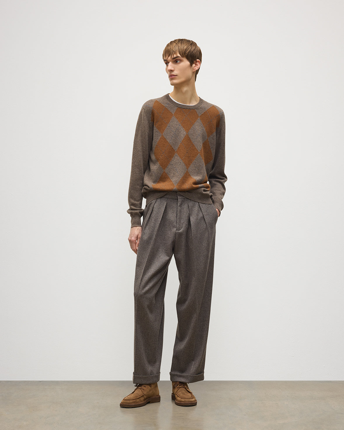 Traquair Glen Urquhart Check Trousers
