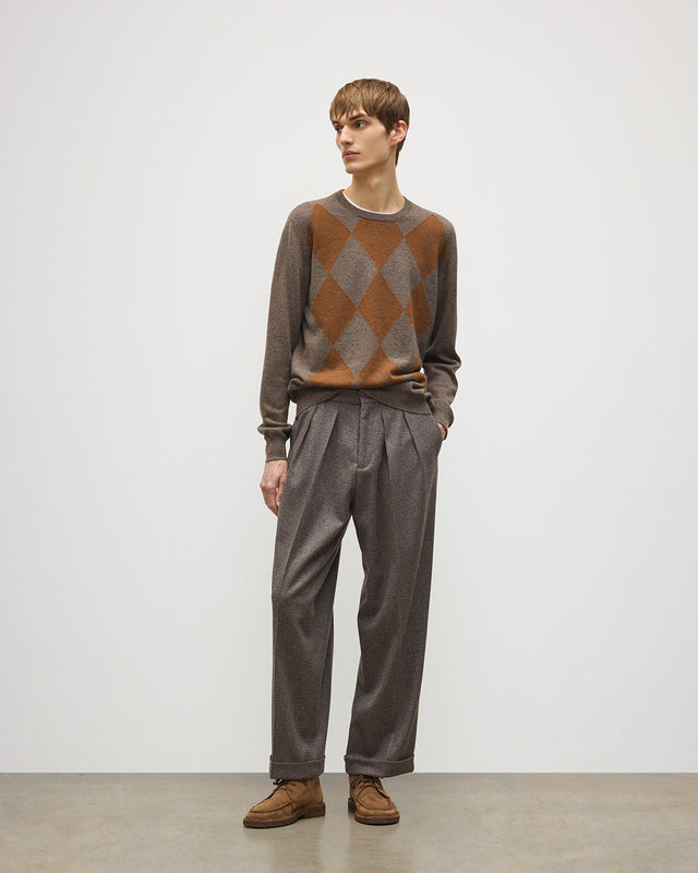 Traquair Glen Urquhart Check Trousers