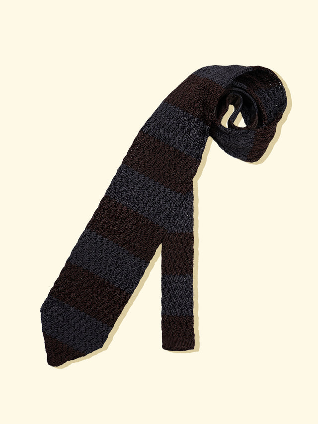 Knitted Tie - 'Smoke & Fume' — The Anthology